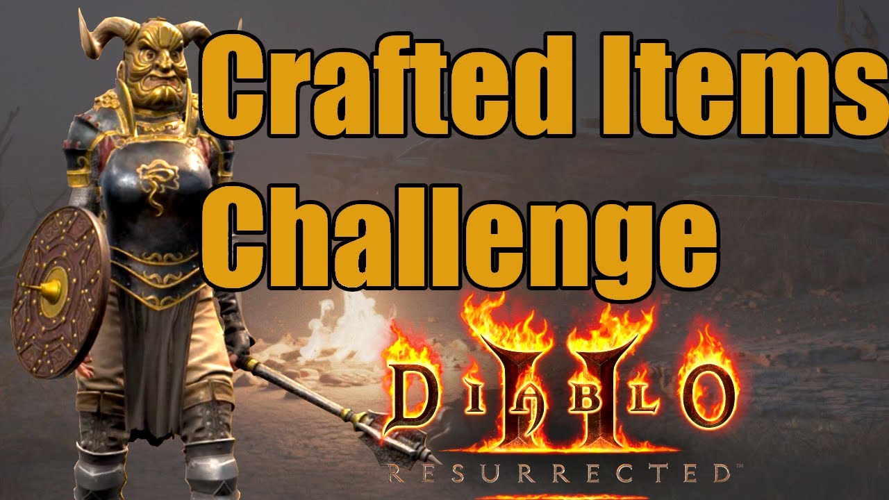 Diablo 2 Resurrected But I Can Only Use Crafted Gear (Hardcore, Hell, Assassin)