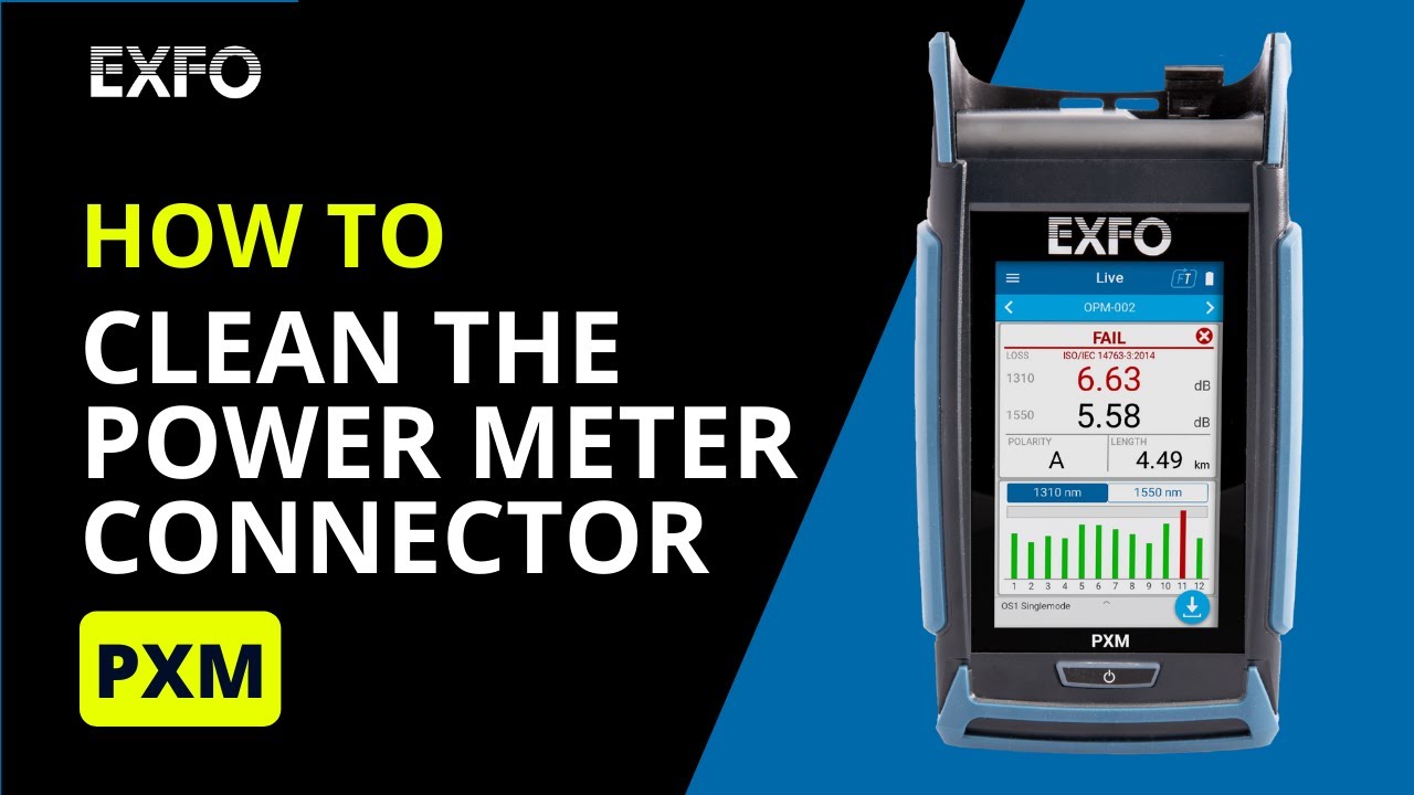 Cleaning the connector on your EXFO PXM power meter | How-To