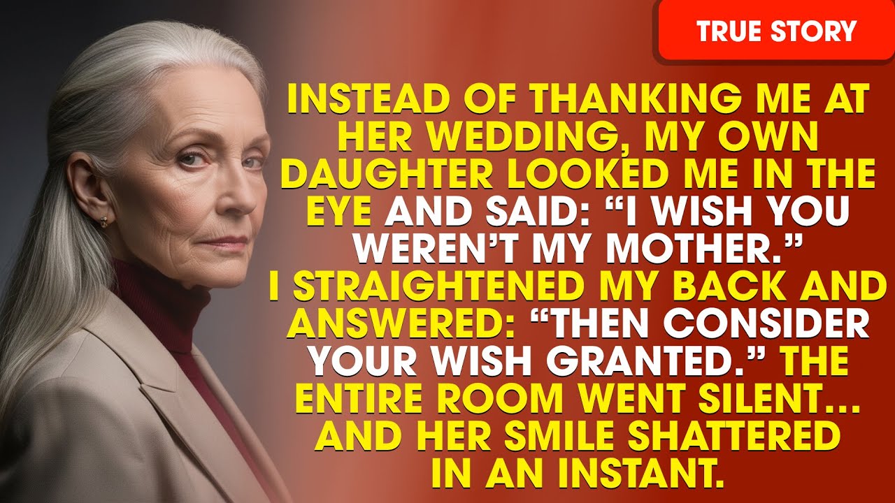 My Daughter Said: “I Wish You Weren’t My Mother” At Her Wedding — So I Did What No One Expected