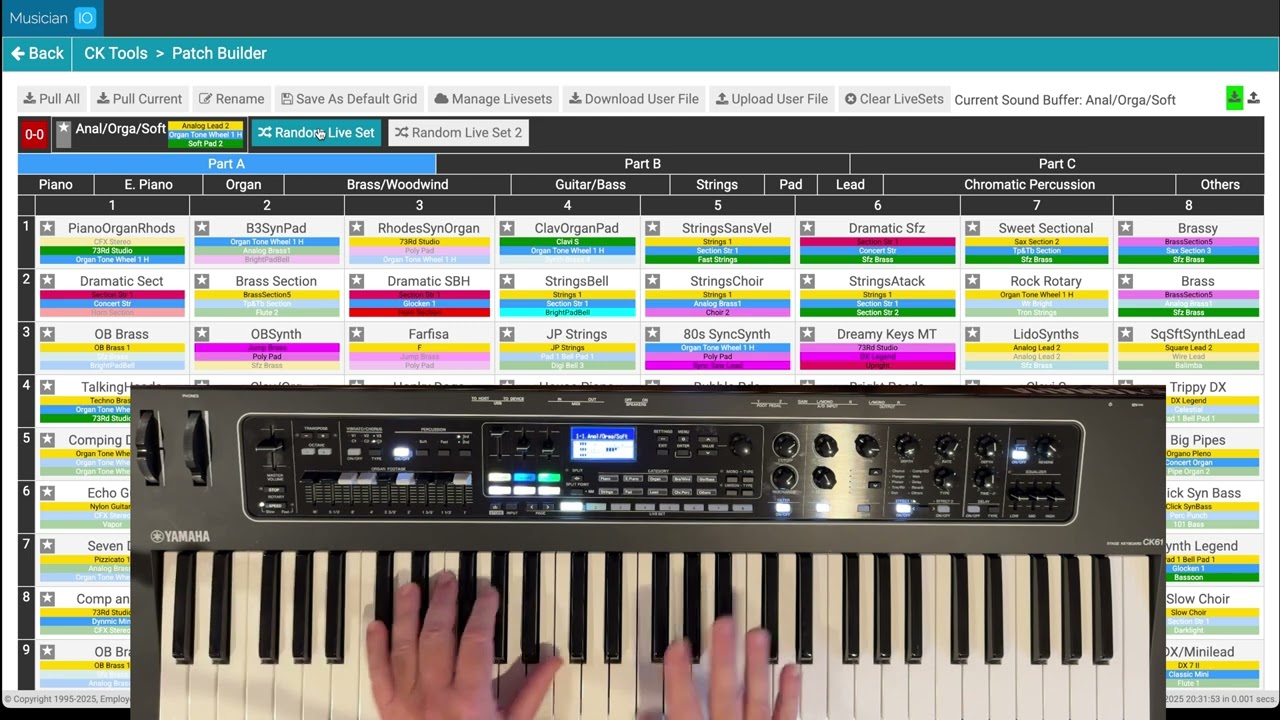 Yamaha CK61/88 Live Set Tool Introduction