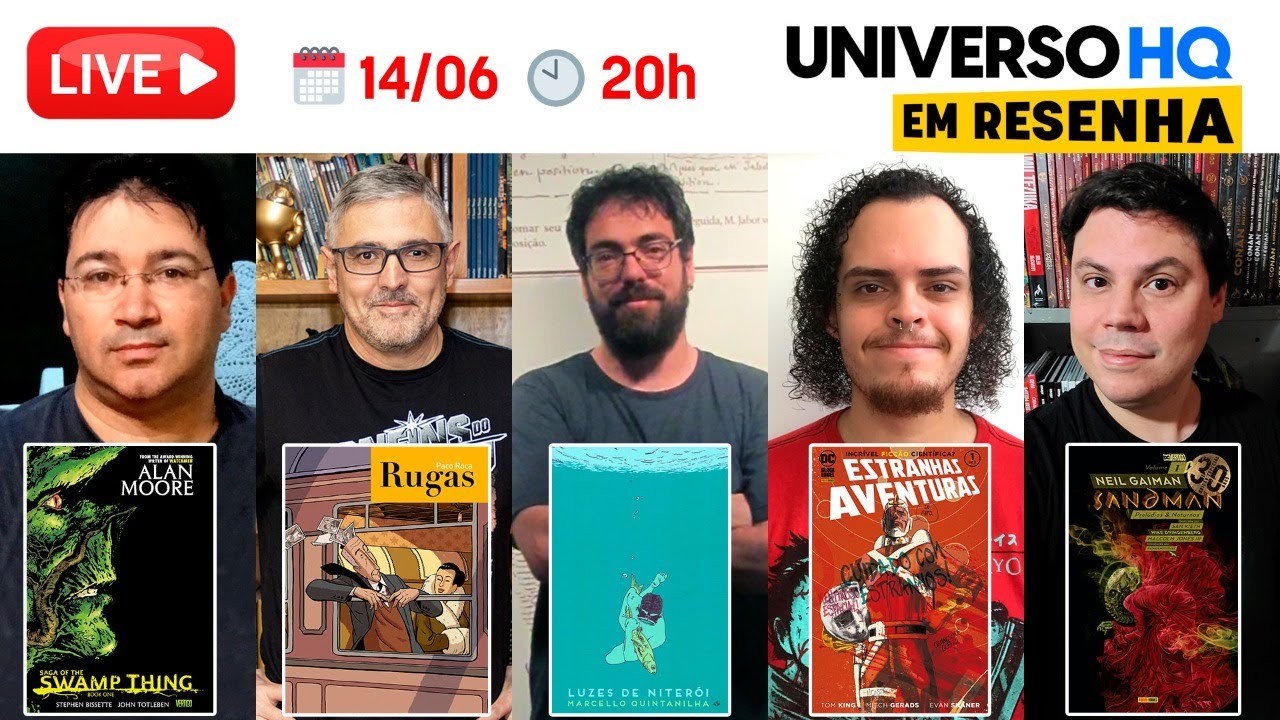Sandman, Monstro do Pântano, Rugas, Luzes de Niterói e Estranhas Aventuras - UNIVERSO HQ ENTREVISTA