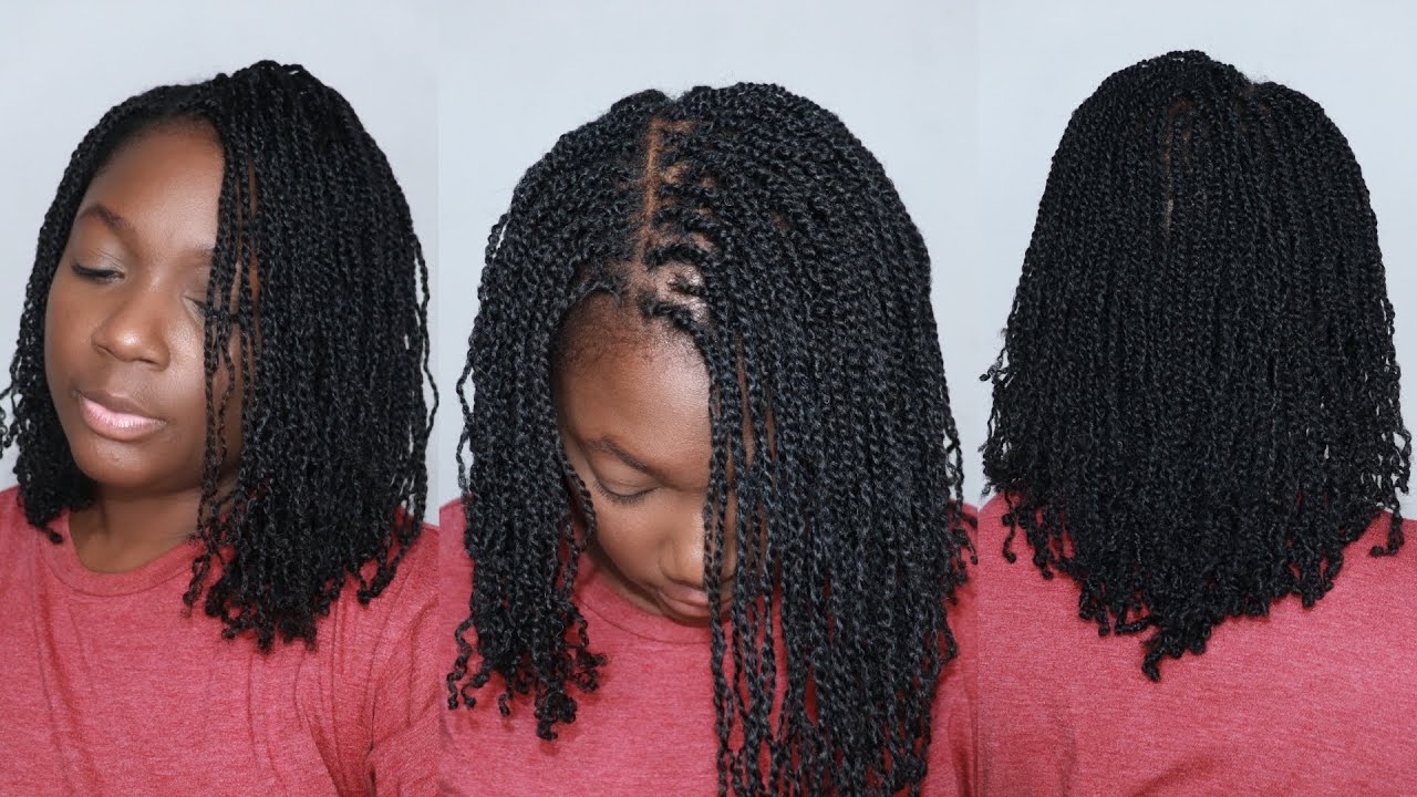 Growing my natural hair with mini twists all 2026