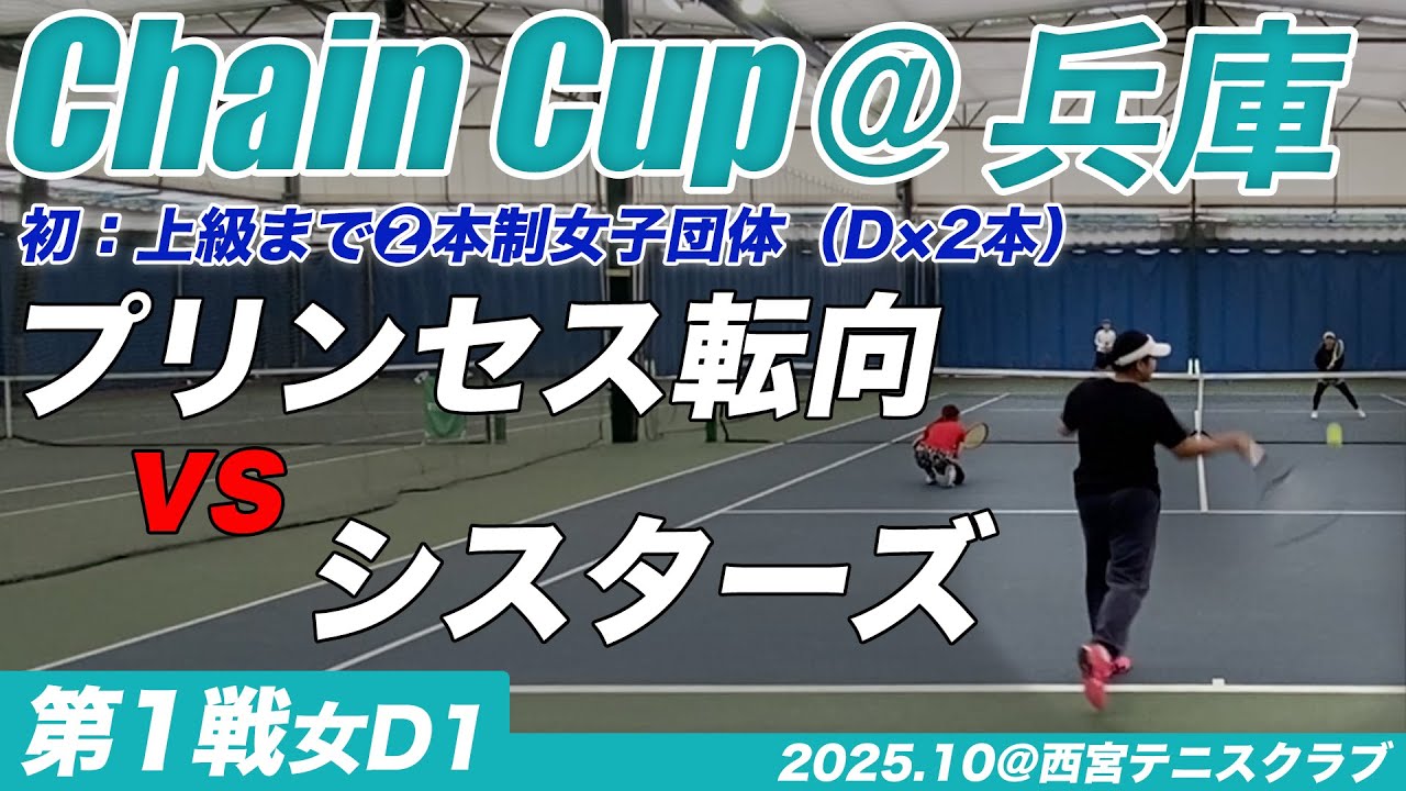 #ChainCup兵庫 上級まで２本制女子団体 ダブルス１