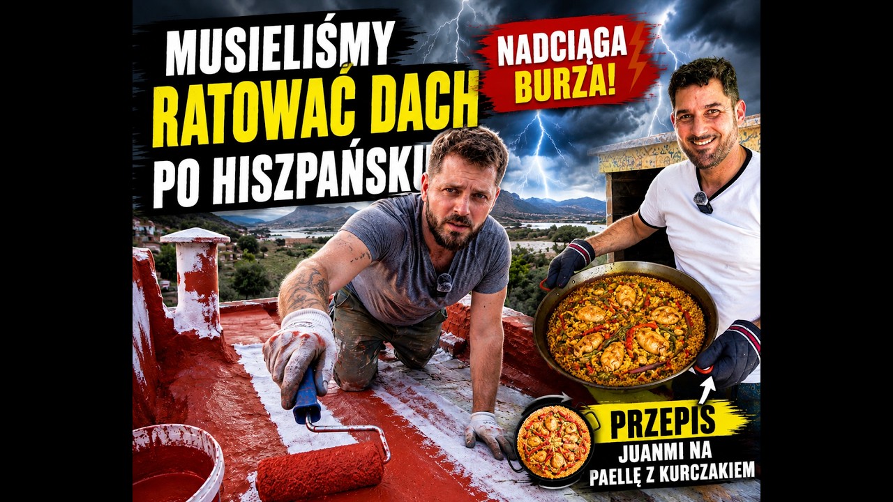 A Storm Was Coming! We Had to Save the Roof the Spanish Way | JuanMi's Chicken Paella Recipe #56