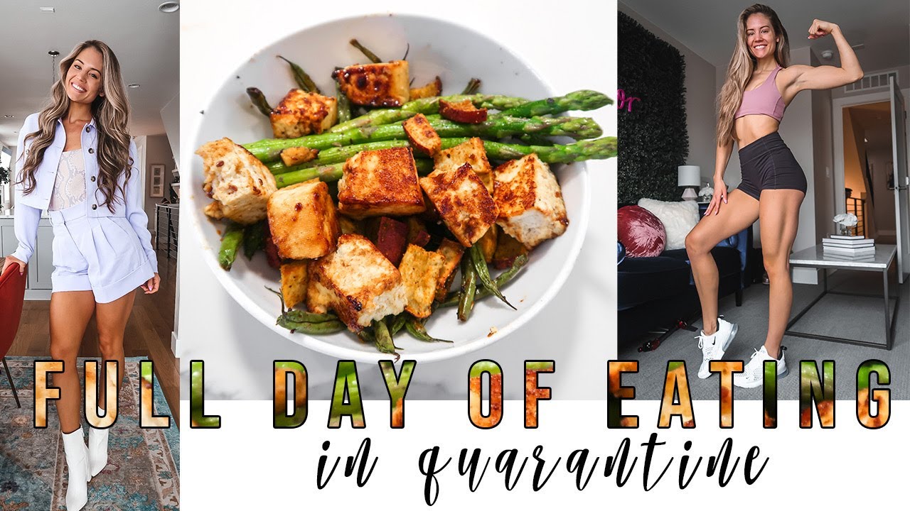 What I Eat In A Day *QUARANTINE EDITION* | At-Home Workout