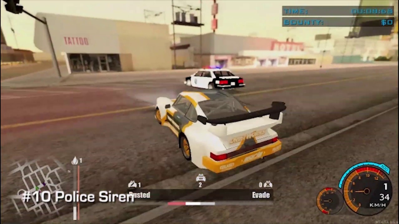 NFSSA - GTA SA Sounds Mod for NFSSA v0.2!