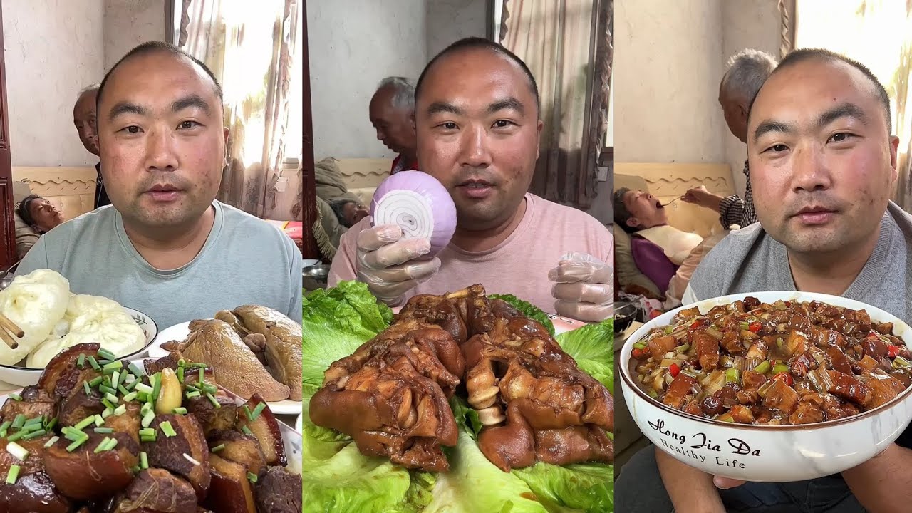 Mukbang #55 :Eat pig brain belly pork, Fried skewers 😋🤤.#belly #eatingsounds  #mukbang #yummy
