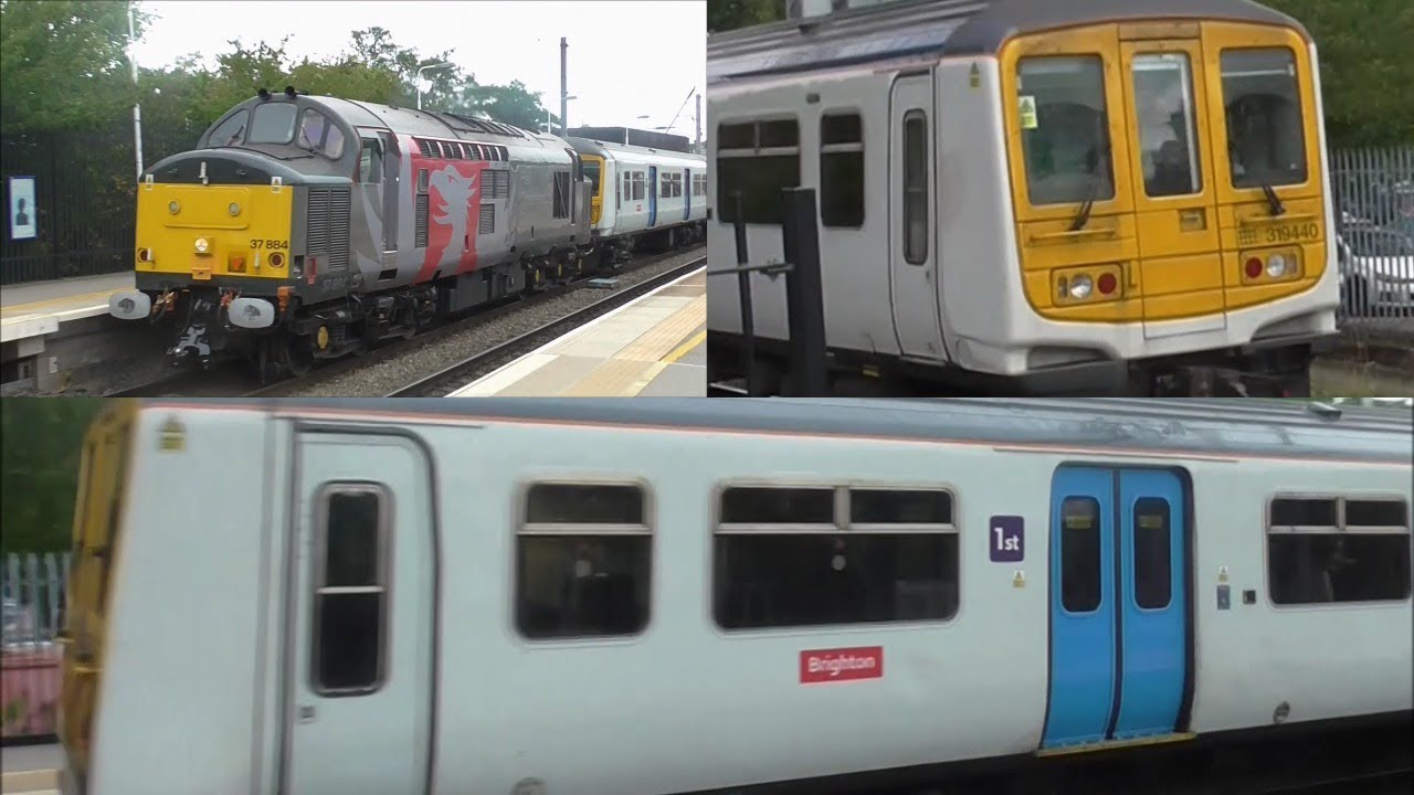 ROG Class 37 hauls the final ex-Thameslink Class 319s to Long Marston - 30th & 31st August 2017