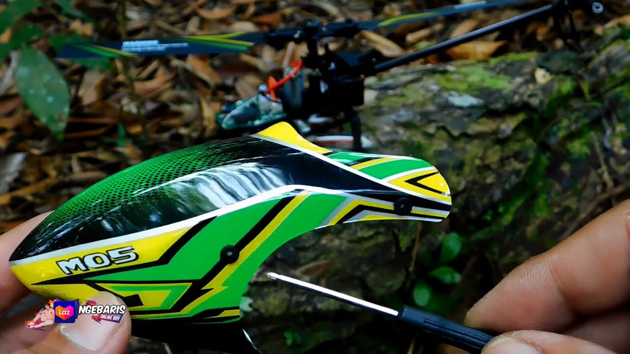 RC Helicopter Stabil Murah JJRC M05 Altitude hold Flybarless