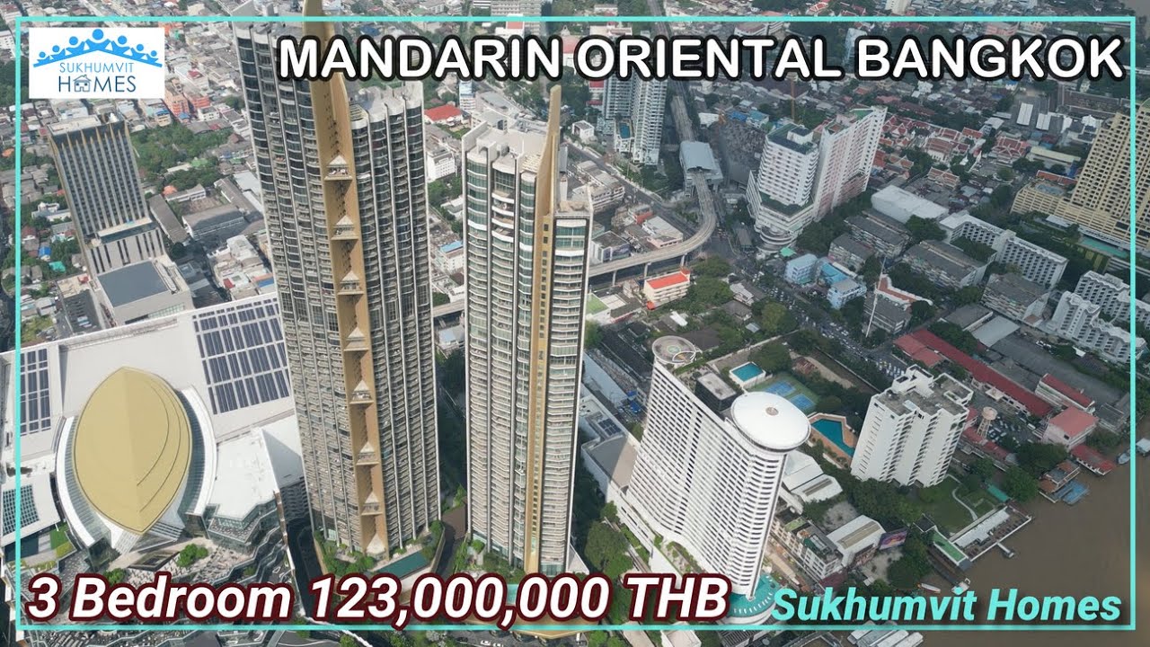 33rd Floor Super Luxury Residences Mandarin Oriental Bangkok 3 Bedroom For Sale 123,000,000 THB