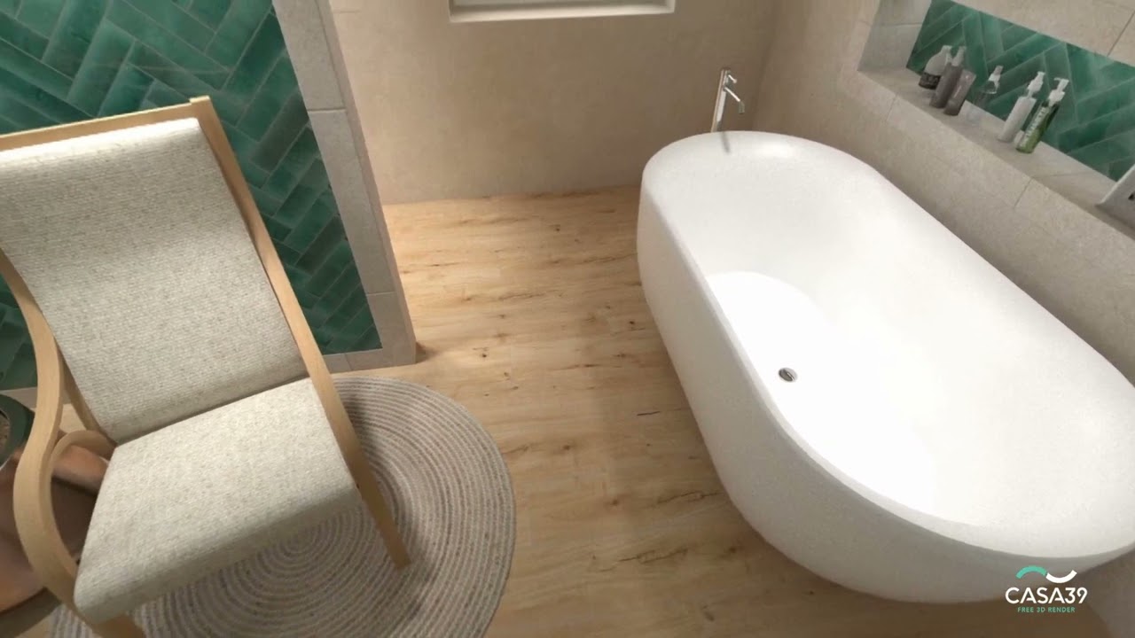 CASA39 Gres porcellanato effetto legno Ragno Woodtale/Ceramiche Keope + Simas Sharp + Zucchetti Pan