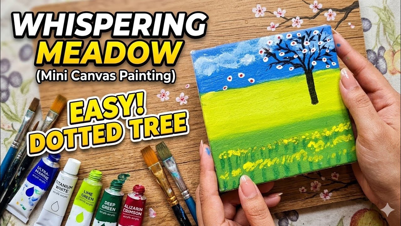 Mini canvas painting