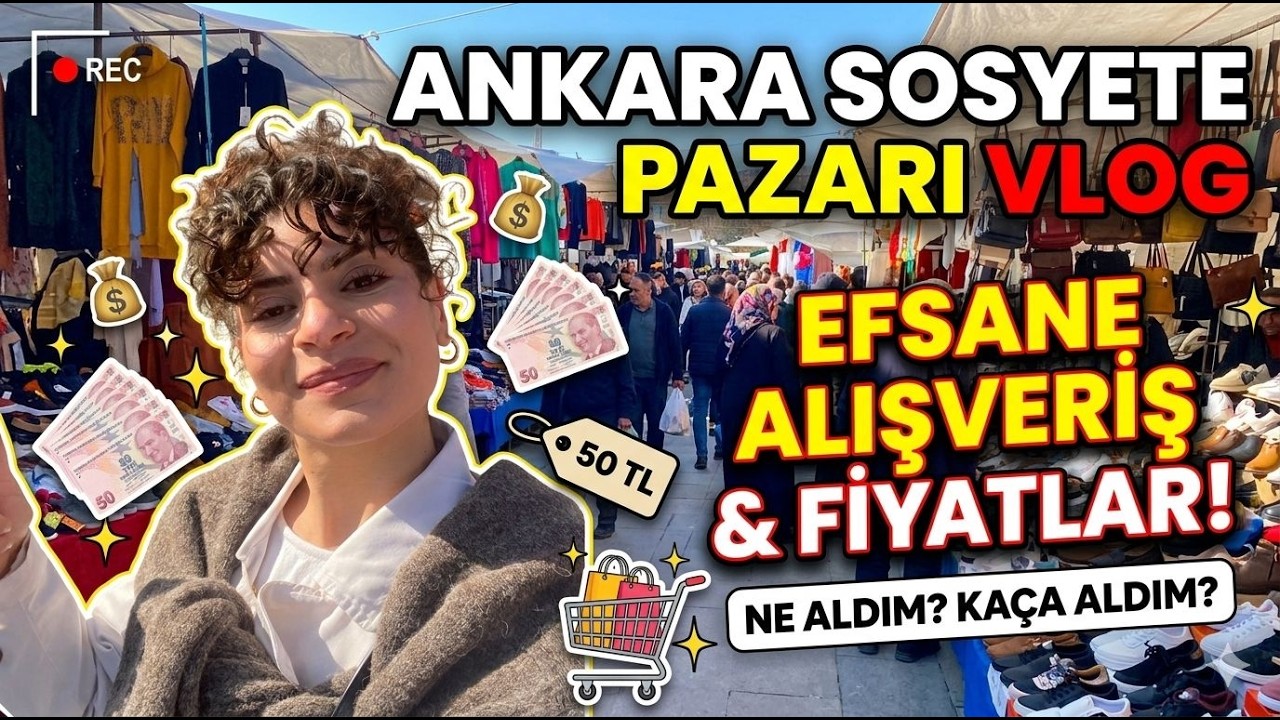 SOSYETE PAZARINI GEZDİK  marka ürünler 50-100-200 TL BEDAVA!
