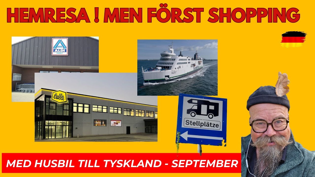 Hemresa från Tyskland. Först shopping i Burg, Aldi o Calle. Sen Scandlines till Rödby. Häng med !