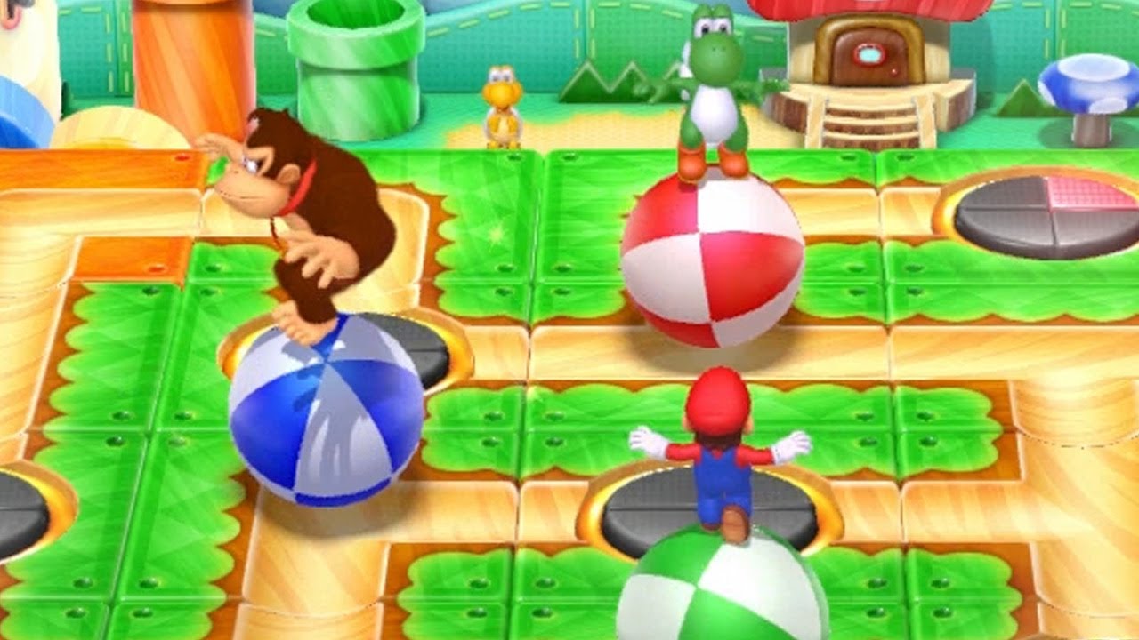 Mario Party 10 Coin Challenge #247 Donkey Kong Vs Yoshi Vs Mario Vs Daisy