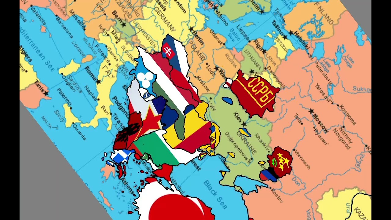 2056 Bayraklı Avrupa haritası yapıyorum