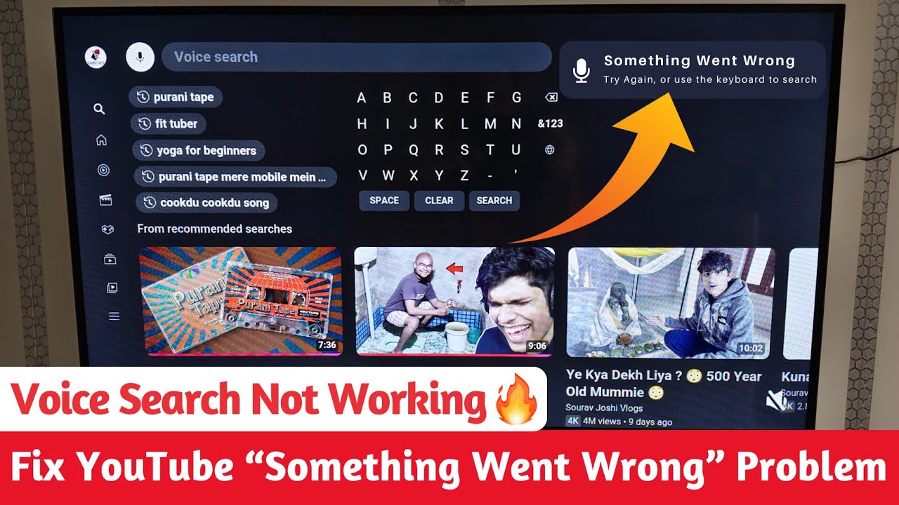 YouTube Voice Search Not Working on TV 🔊 | Fix YouTube 