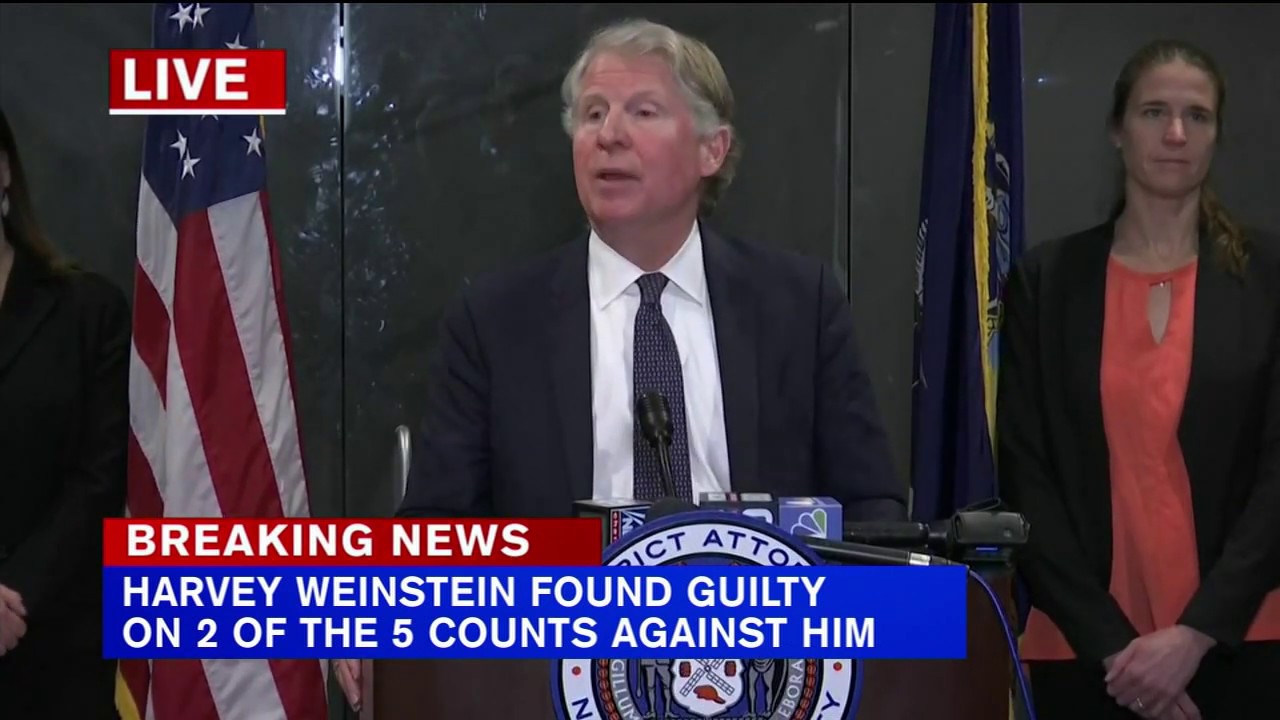 Manhattan District Attorney, Cy Vance holds press conference on Harvey Weinstein verdict