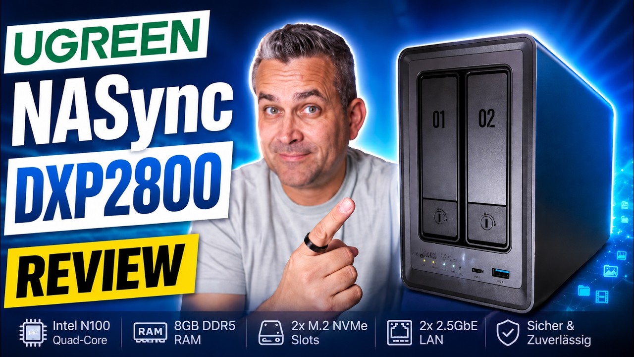 𝙐𝙂𝙍𝙀𝙀𝙉 𝙉𝘼𝙎𝙮𝙣𝙘 𝘿𝙓𝙋𝟮𝟴𝟬𝟬 - Deine eigene Cloud zu Hause – Einfacher als gedacht!
