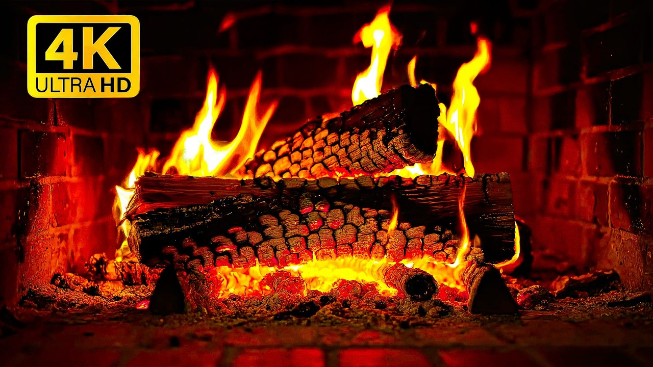 🔥 Cozy Fireplace 4K (NO ADS) | 6 Hours Fireplace with Crackling Fire Sounds