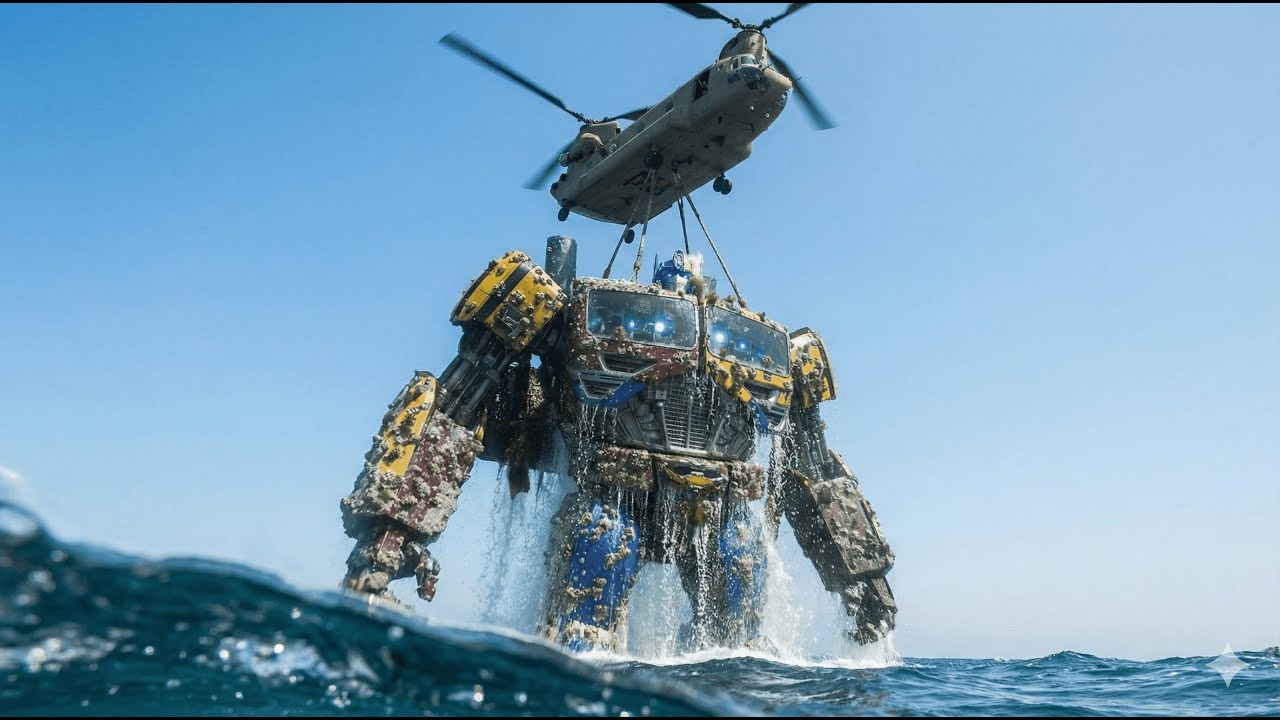 LOST OPTIMUS BUMBLEBEE PRIME GIANT Salvaging a Colossal Transformer Titan from the Deep Ocean Floor