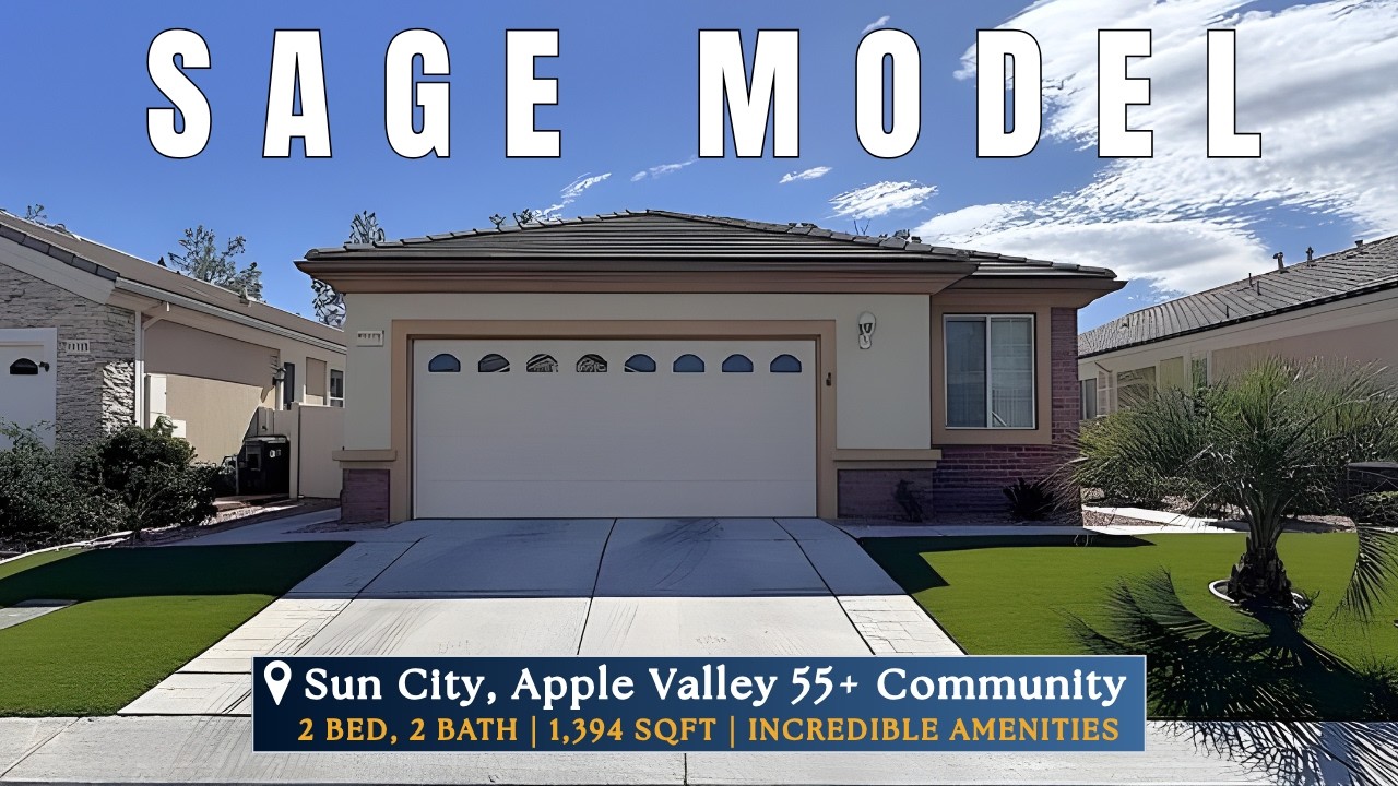 Sun City [Solera / Del Webb] 55+ Community | Sage Model Tour 1,394 SQFT