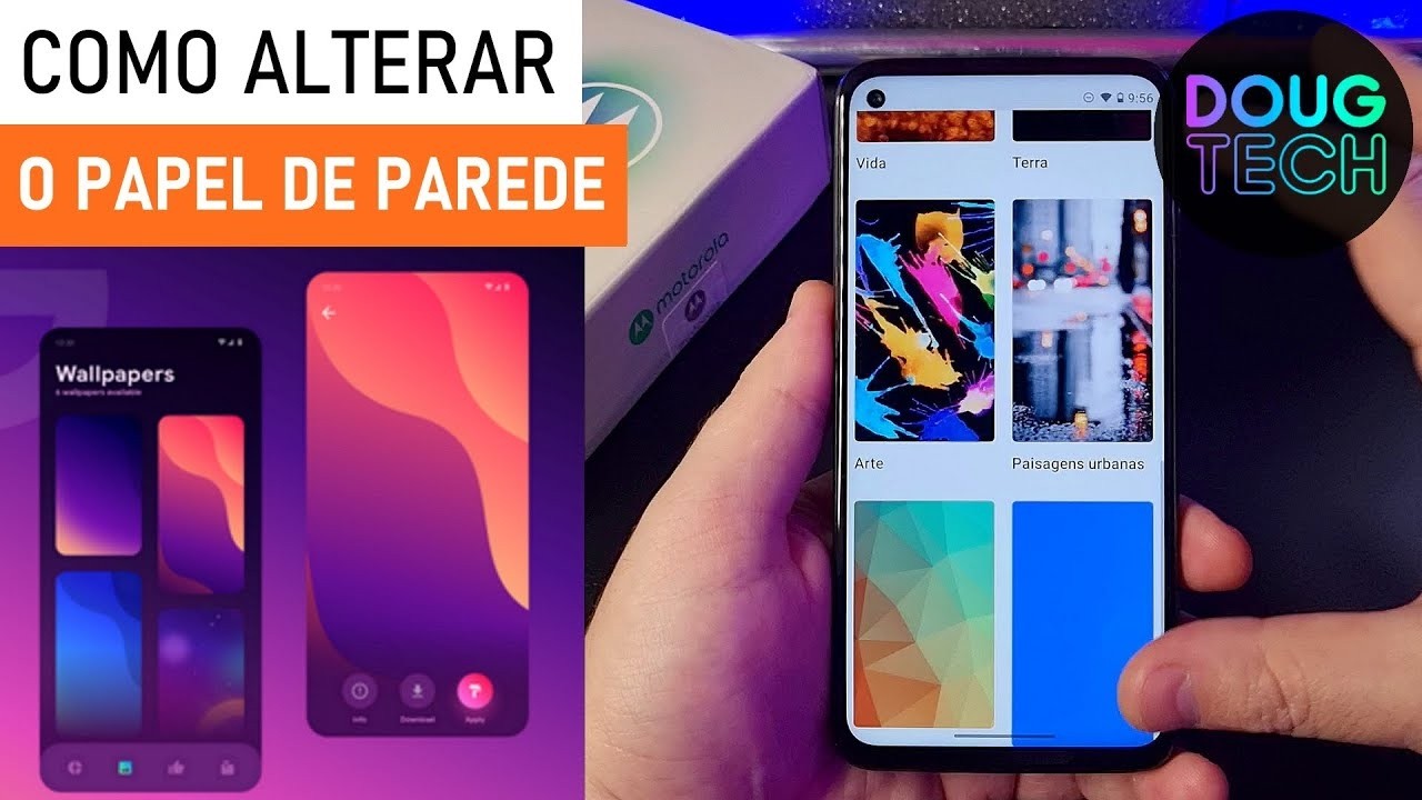 Como Alterar o PAPEL de PAREDE no Motorola