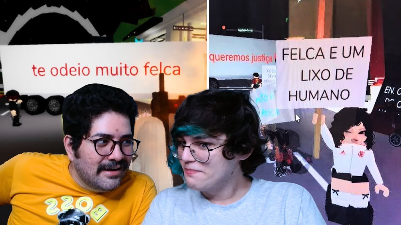 Crianças VS Felca - PROTESTOS NO ROBLOX !!!