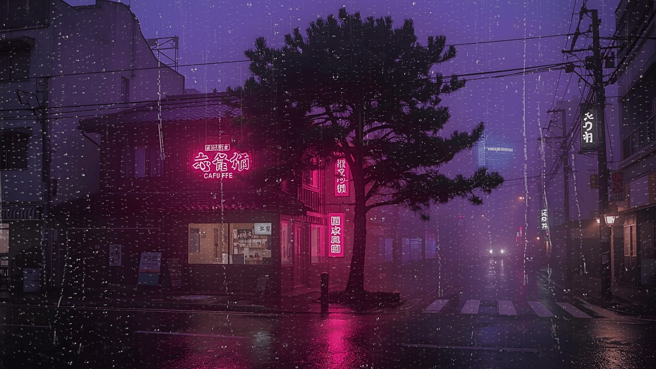 Classic Tokyo Rain After Dark — Nostalgic Lofi for Deep Work (BGM) #2