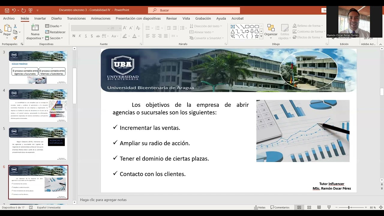 Encuentro síncrono 3 - Contabilidad IV - Prof. Ramón Oscar Pérez