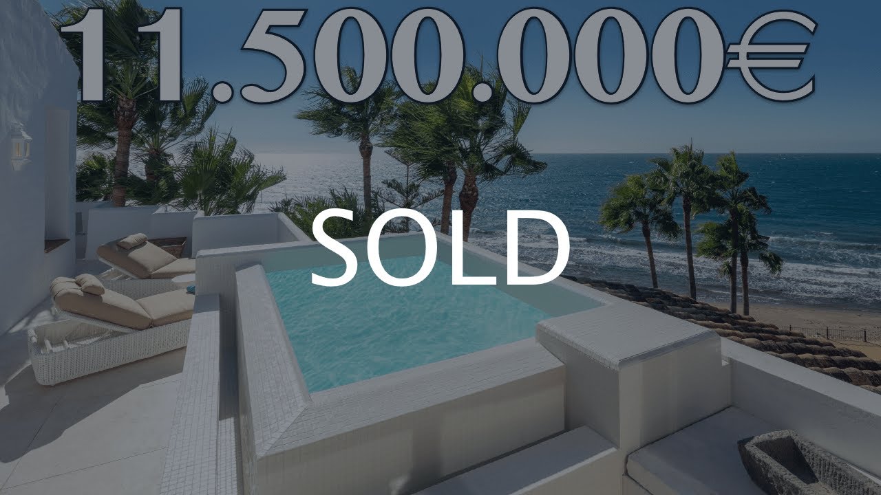 RETURNS! Frontline BEACH Luxury Penthouse PRIVATE Pool【11.500.000€】Puente Romano Resort Marbella