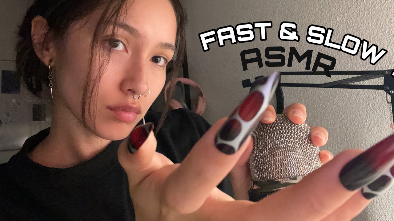 ASMR ☆ Switching between FAST & SLOW (tingly trigger assortment)