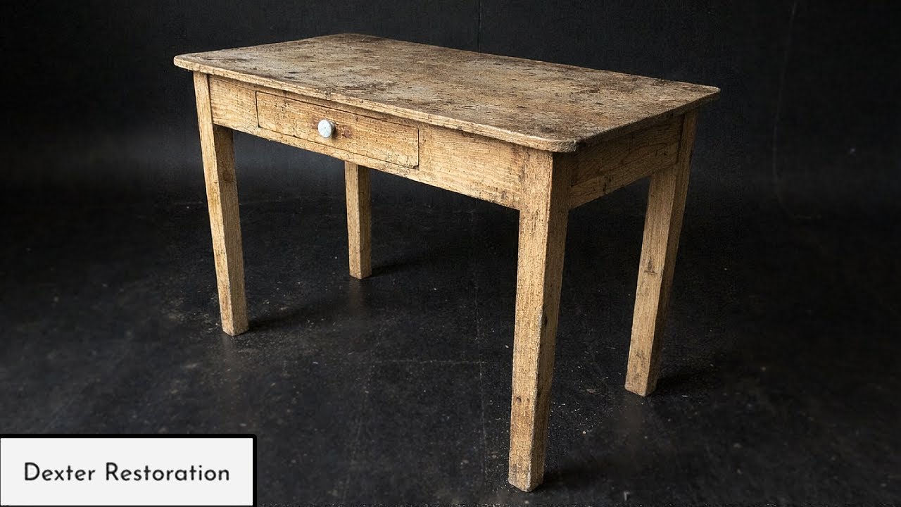 DIRTY 120 YEAR OLD Antique Old Table | Sympathetic Restoration