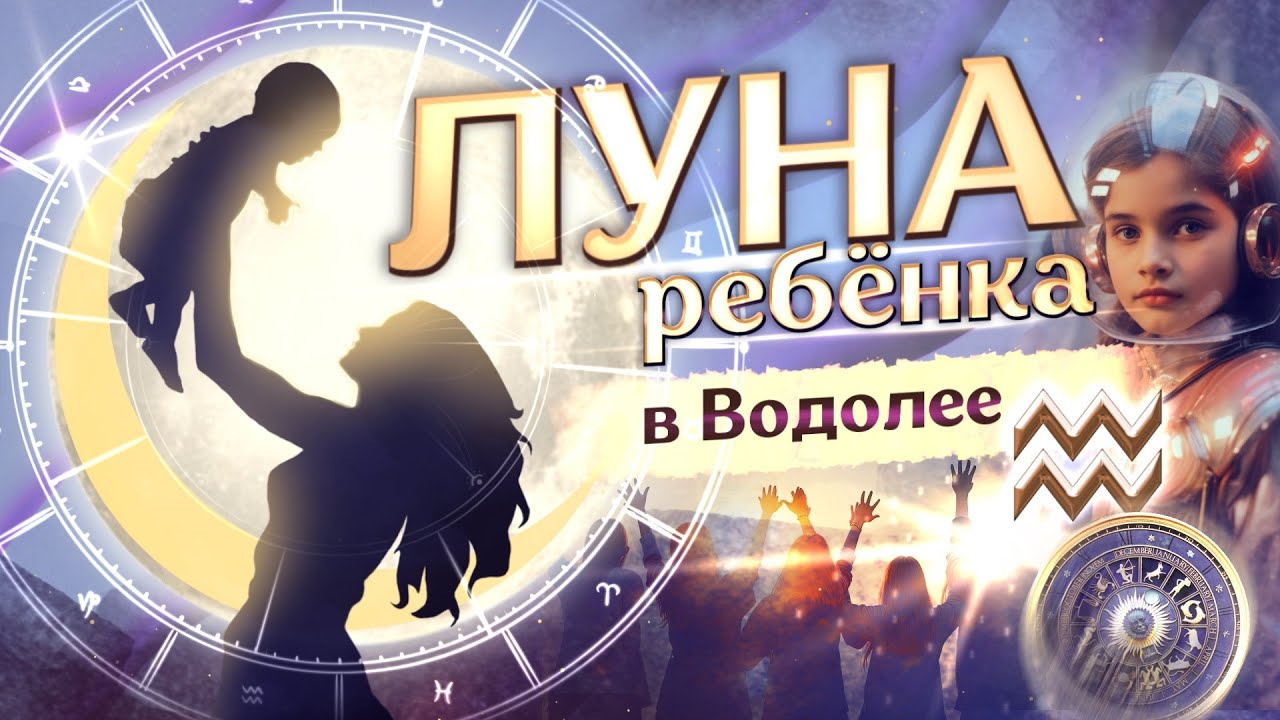 🌙 Луна в ♒Водолее у ребёнка в натальной карте (гороскопе)