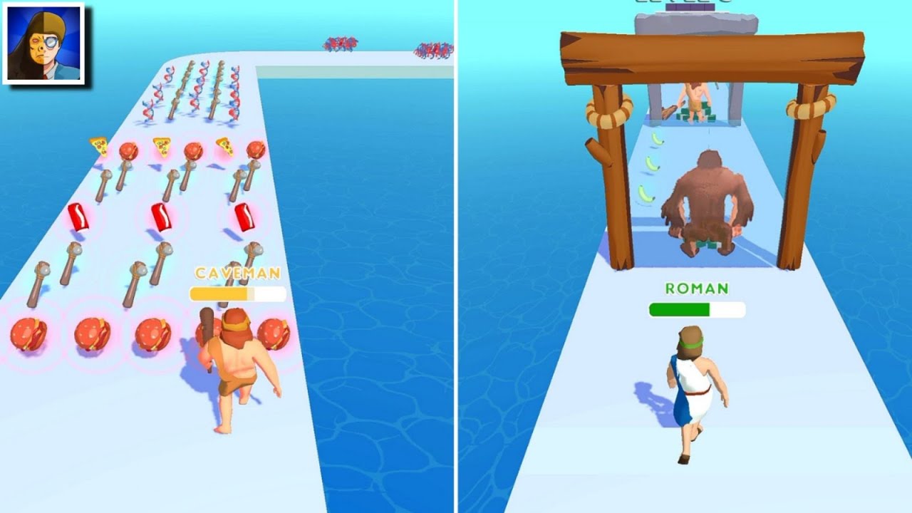 DNA Evolution Run!🧬🦧🕴️ Gameplay Trailer For Android And iOS