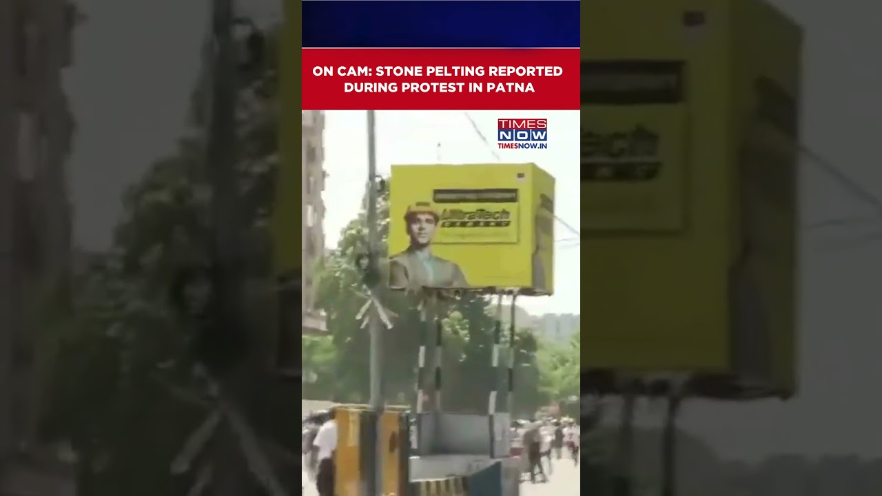 Bihar Protest: Stone Pelting Reported During NEET Paper Leak Protest In Patna #shorts