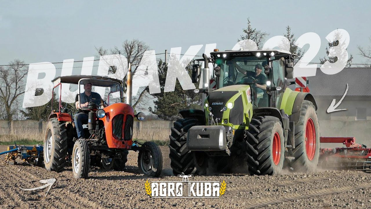 ✔ Siew buraków 2023! ☆ Zabytkowy Ursus vs Claas Axion 830! ☆ Gr. Wiertelak ☆ Agro Kuba ✔