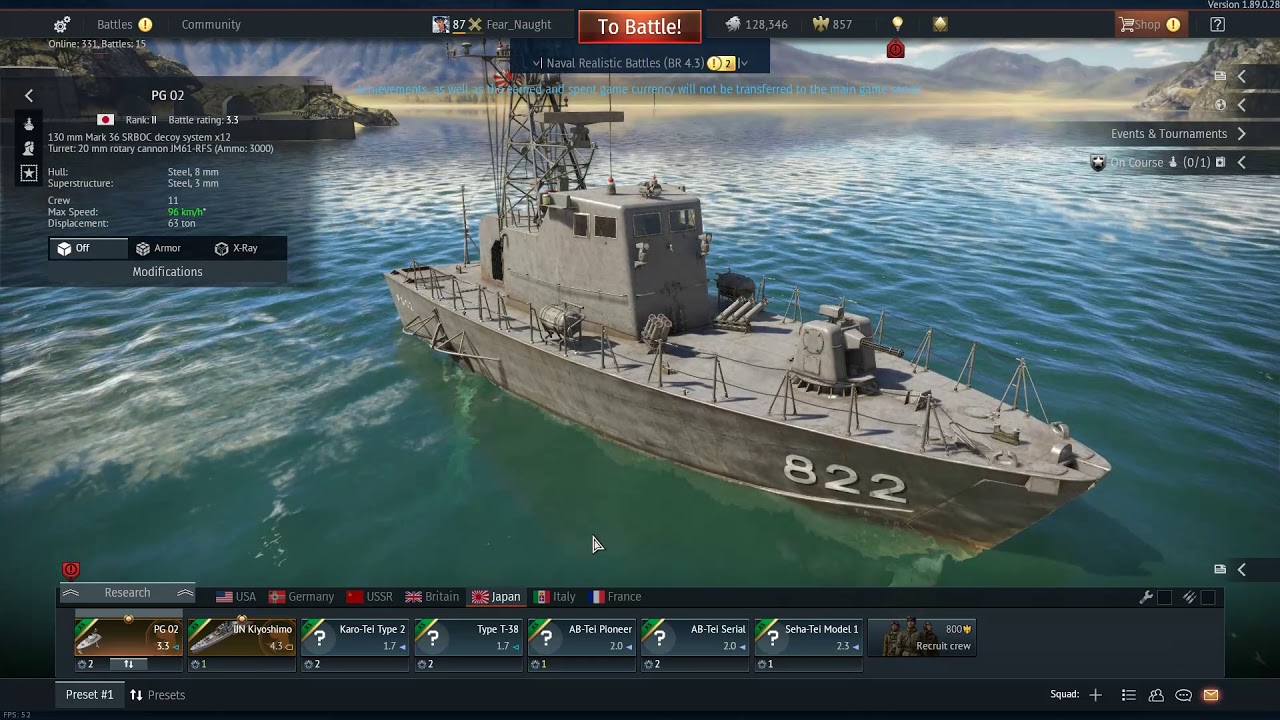 Imperial Japanese Navy ( War Thunder Dev Server Update 1.89 