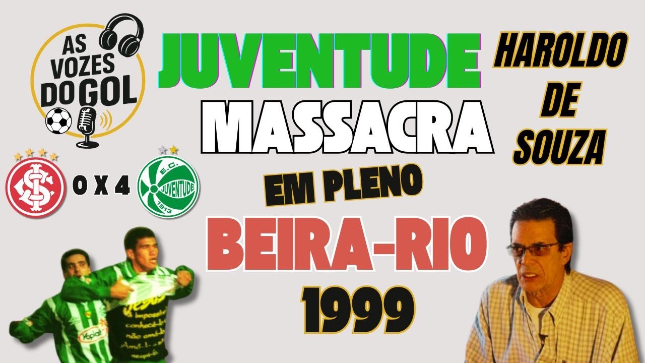 Internacional 0 x 4 Juventude (1999) - Haroldo de Souza narra massacre do Juventude no Beira-Rio