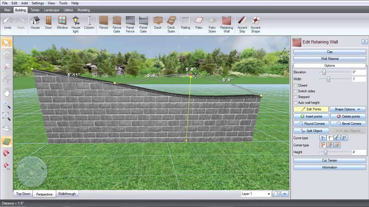 Realtime Landscaping - Retaining Wall (Part 1)