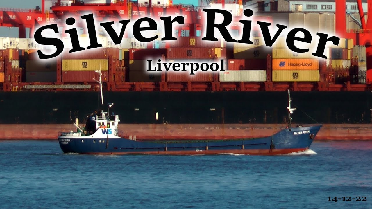Silver River Ship Arriving in Liverpool and Entering Docks