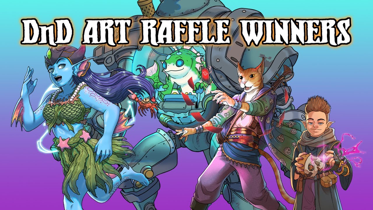DnD Character art RAFFLE WINNERS (June 2024)