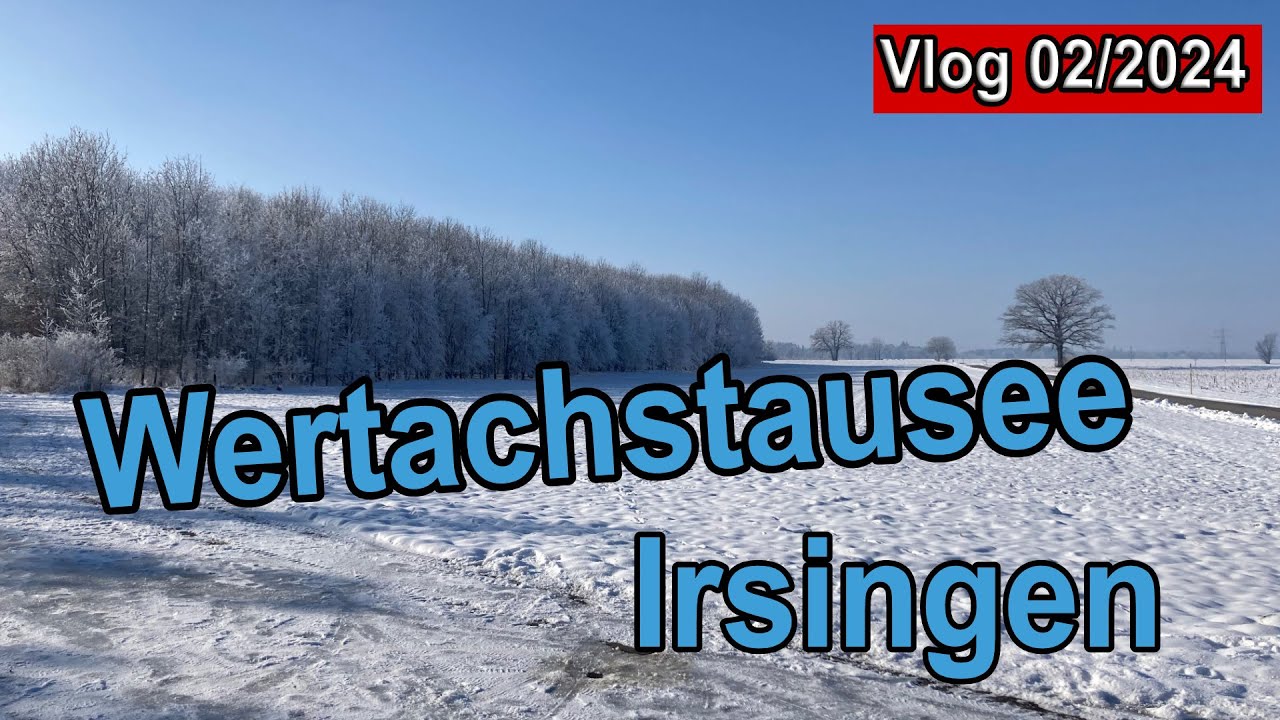❄️ Wertachstausee im Winter-Wunderland: Sonniger Spaziergang am zugefrorenen See! ☀️