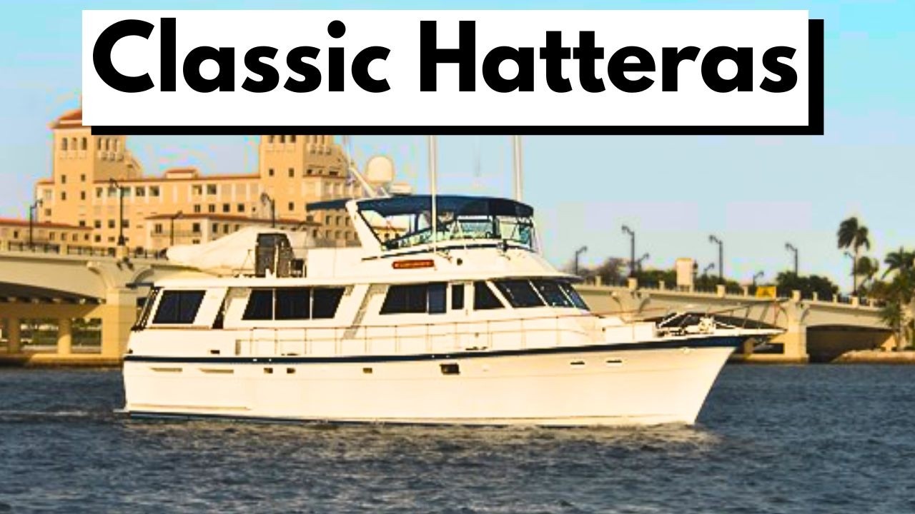 Lovely Old Liveaboard 64' Classic Hatteras | HarborYachtTours