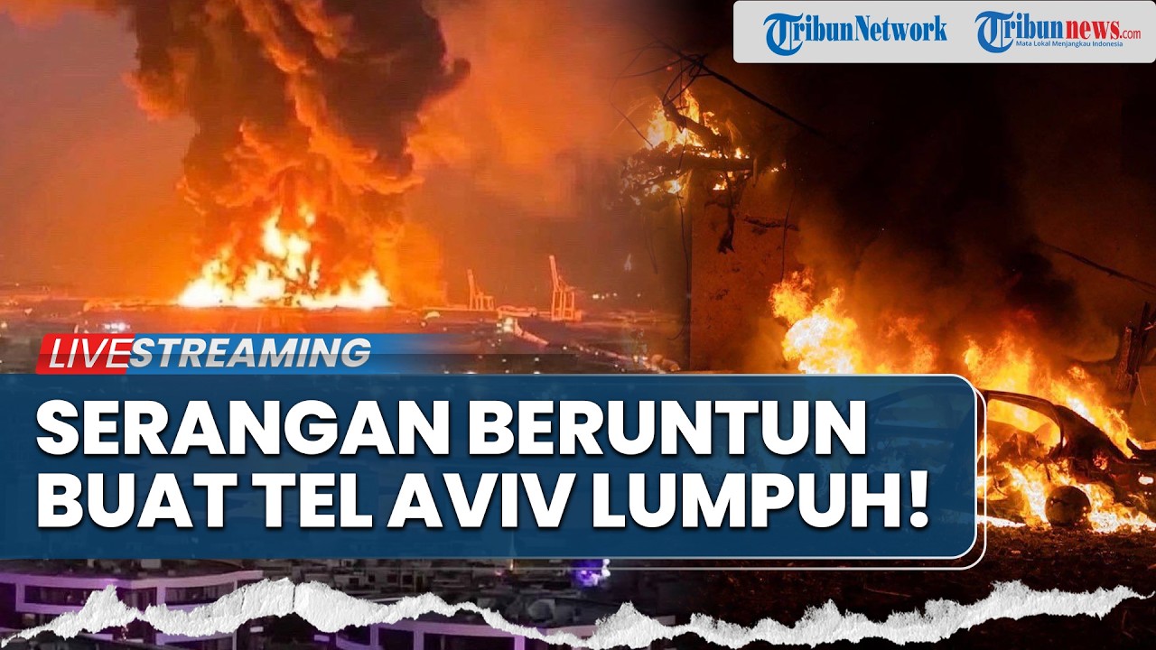 🔴Serangan Tanpa Henti Iran Musnahkan Markas Mossad di Tel Aviv, Api Begejolak dan Bangunan Remuk