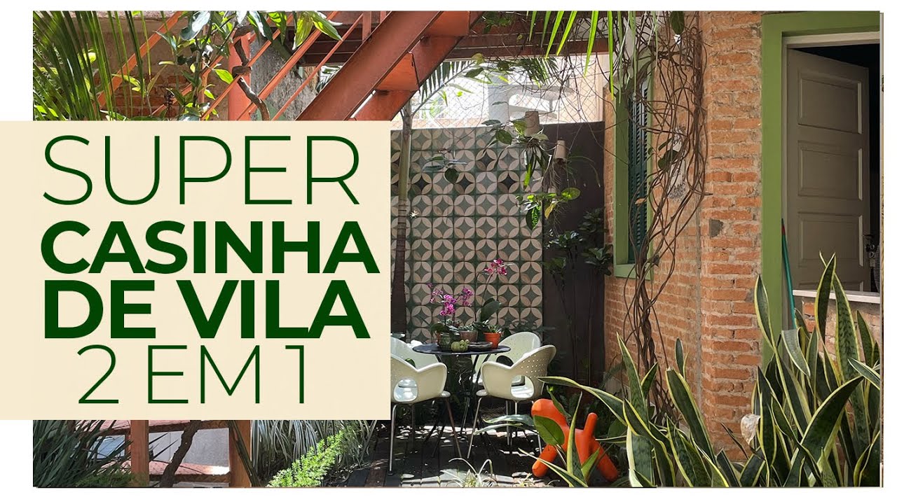 DUAS CASINHAS UNIDAS PELO JARDIM E PELO TERRAÇO VERDE- IDEIAS PARA MORAR BEM E COM QUALIDADE DE VIDA