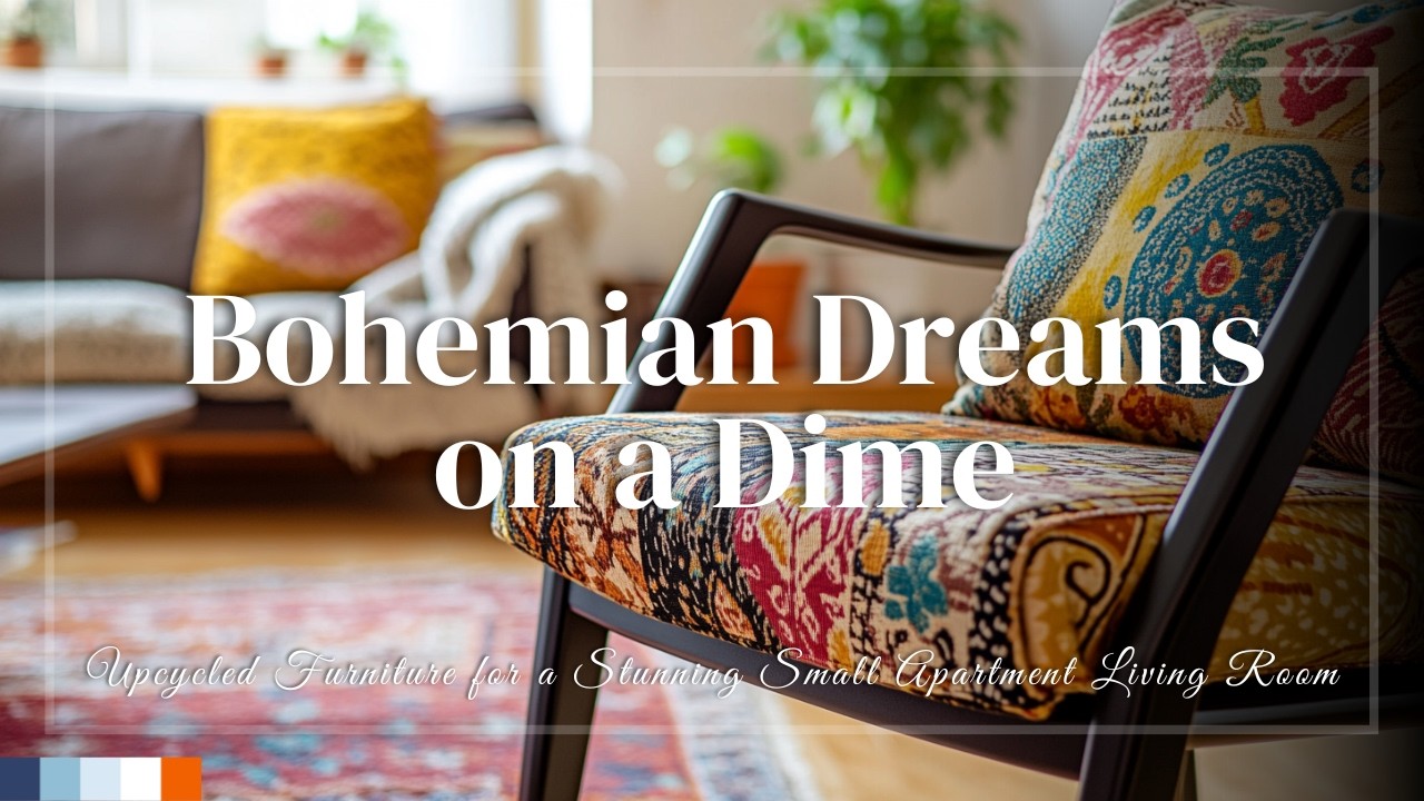Bohemian Dreams on a Dime: Upcycled Furniture for a Stunning Small Apartment Living Room