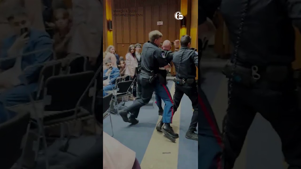 Marine veteran protesting Iran war dragged out of Senate hearing