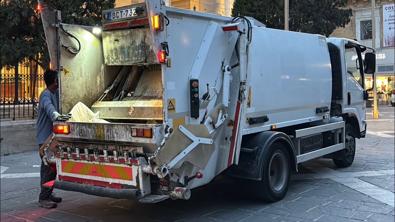 Mini Isuzu NTM Rear Loader Garbage Truck in Malta