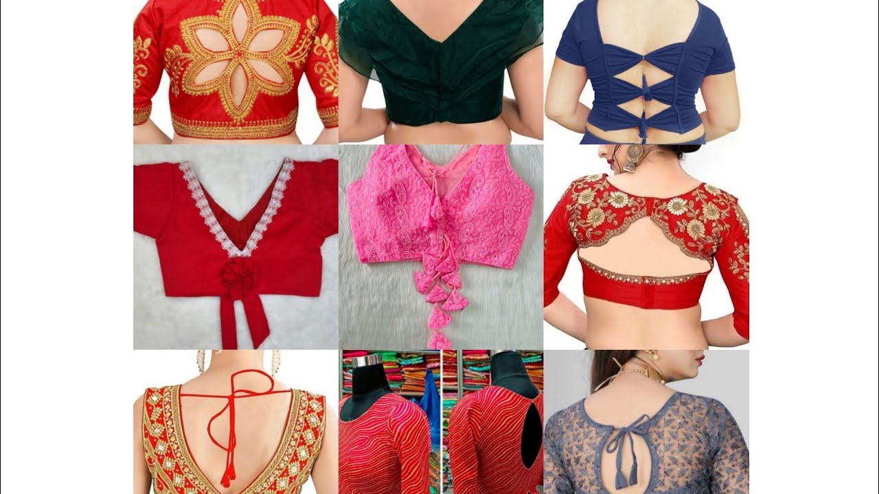 best designer blouse/blouse back neck design/party wear blouse design 2022